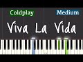 Coldplay Viva La Vida Piano Tutorial Medium