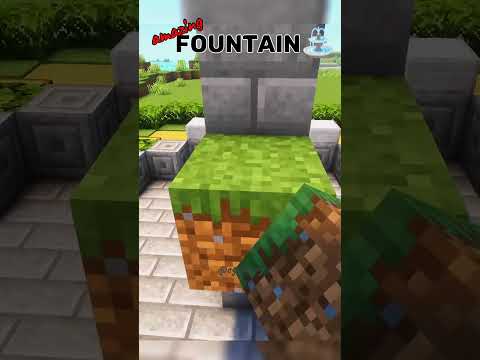 Mind-blowing Fountain Build in Minecraft! 😮 #shorts