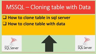 MS SQL - Cloning table with existing data