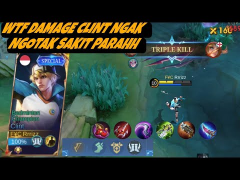BEST BUILD DAN EMBLEM CLINT || WTF CLINT ONE SHOT TRIPEL KILL??? PARAH SIH INI HERO — MOBILE LEGENDS