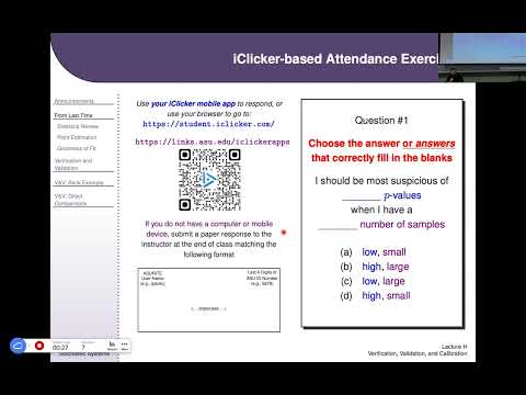 IEE 475: Lecture H (2025-10-28): Verification, Validation, and Calibration of Simulation Models