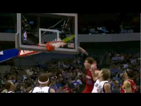 Blake Griffin 3 tremendous dunks (incredible follow dunk) vs Dallas Mavericks 04.02.2012