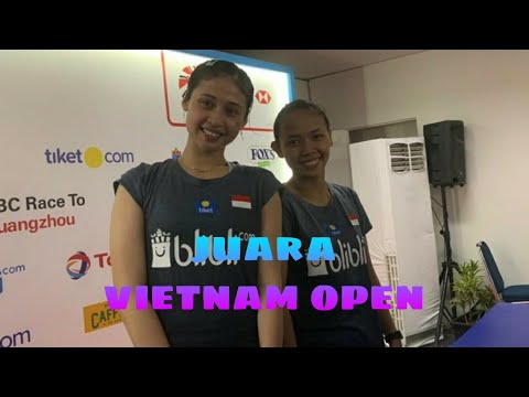 🇮🇩🇮🇩👏👏Hebat!!! Della/rizki juara vietnam open 2019 kalahkan wakil tiongkok👏👏🇮🇩🇮🇩