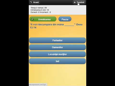 Intrebari Biblice Trivia Quiz Video