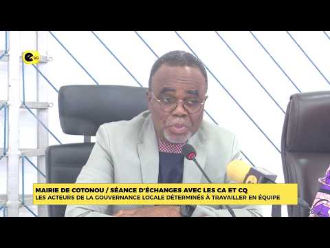 Mairie de cotonou / séance d'échanges avec les CA et CQ