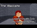 The Blacksite - (No Disguise, No Kills) Legend Stealth Solo [Roblox: Entry Point]