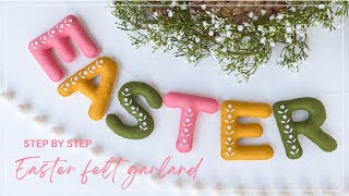 DIY Felt Letter Banner for Easter, Birthdays & More | Full Alphabet
