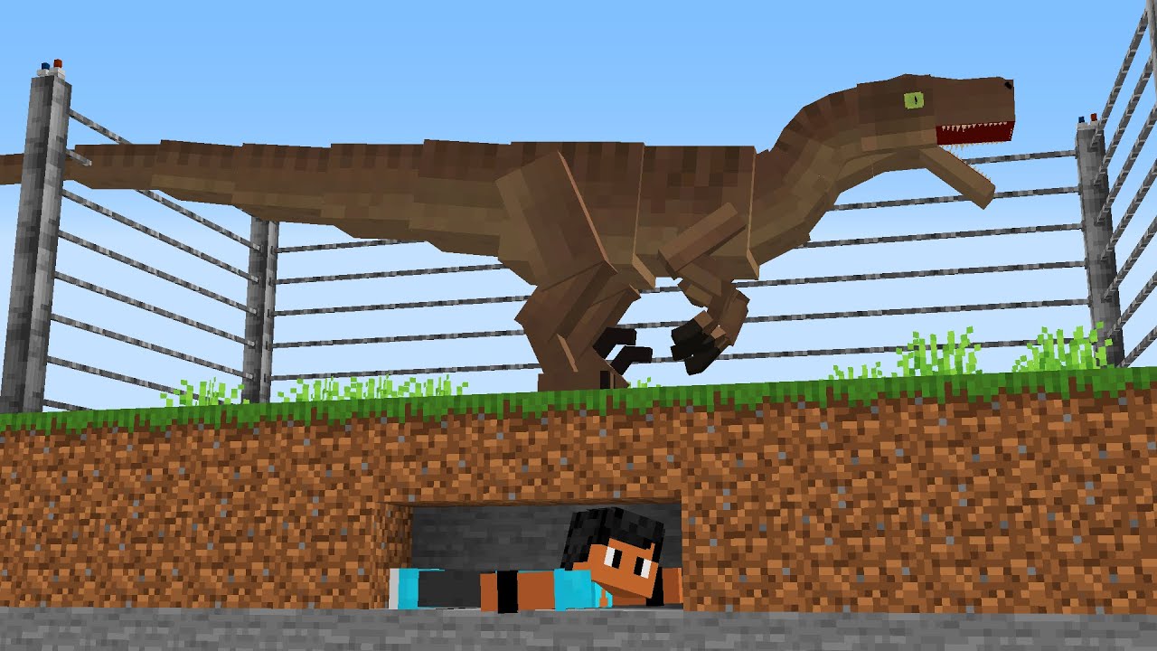 PRENDI UM VELOCIRAPTOR na JAULA 100% Segura do Minecraft