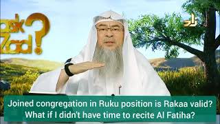 Joined Imam in ruku, is my rakah valid? What if I don