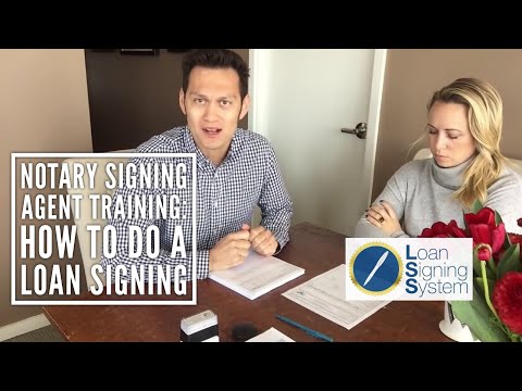How to do a Loan Signing as a Notary Public - Notary Signing Agent Training - Loan Signing System