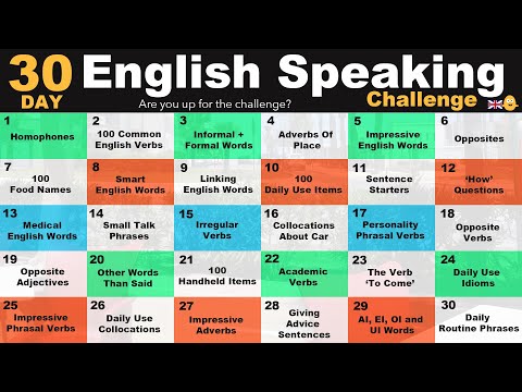 , title : 'The 30-Day English Speaking Challenge!