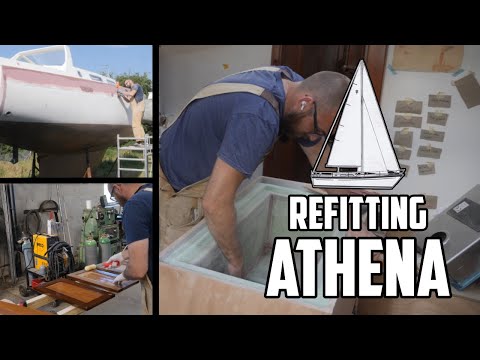 Sail Life - Fridge build & varnishing with epoxy part 1 - DIY sailboat project
