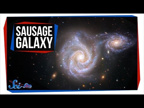 天の川最後の大食いに出会う。ソーセージ銀河 (Meet the Milky Way's Last Big Meal: The Sausage Galaxy)