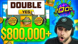 I SPUN IN an $800,000+ MAX WIN on BRICK SNAKE 2000!! DOUBLE or NOTHING?! (Highlights)
