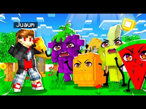 FICAMOS MILIONARIOS BRIGANDO COM FRUTAS NO MINECRAFT!