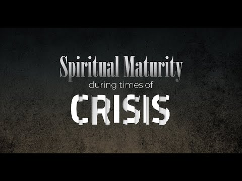 Spiritual Maturity during times of crisis | Stanley Mehta | 29th August 2021 | Bombay Baptist Church