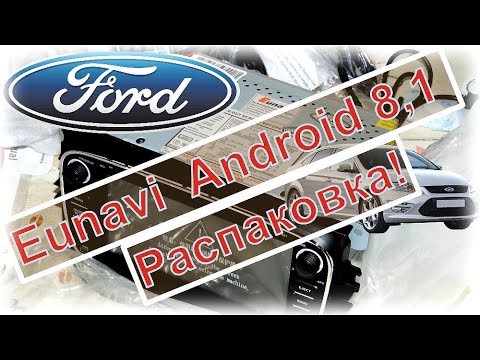 Eunavi 2 Din 7 Android 8.1 (распаковка) Четырех ядерный DVD-плеер GPS Navi для Ford Mondeo