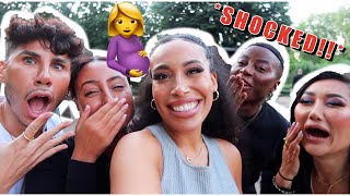 TELLING MY FRIENDS I'M PREGNANT! *BEST REACTION*