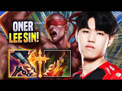 ONER DESTROYING WITH LEE SIN! - T1 Oner Plays Lee Sin JUNGLE vs Wukong! | Season 2022