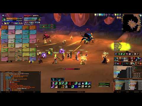 WoW Classic Temple of Ahn'Qiraj Bug Trio Druid Healer View 19/08/2020 Pandemonium Mograine EU