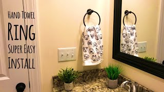 How to Install a Hand Towel Ring in Bathroom Easy ! DIY