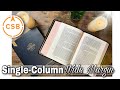 CSB Single Column Wide Margin Bible Review Black Goatskin