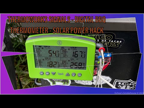THERMOWORKS SIGNALS - BBQ THERMOMETER - SOLAR POWER HACK