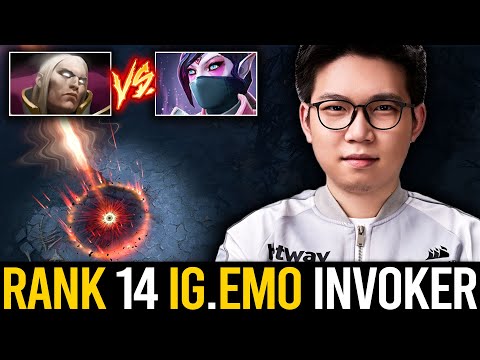 Rank 14 China IG.Emo Invoker vs Hard Templar Assassin Mid - 7.23 INVOKER BUILD | Dota 2 Invoker