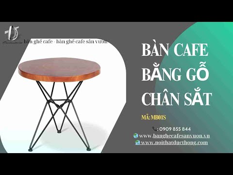 hình ảnh Video giới thiệu sản phẩm Bàn Cafe Bằng Gỗ Chân Sắt MB01S | Nội Thất Đức Thông Dĩ An 96