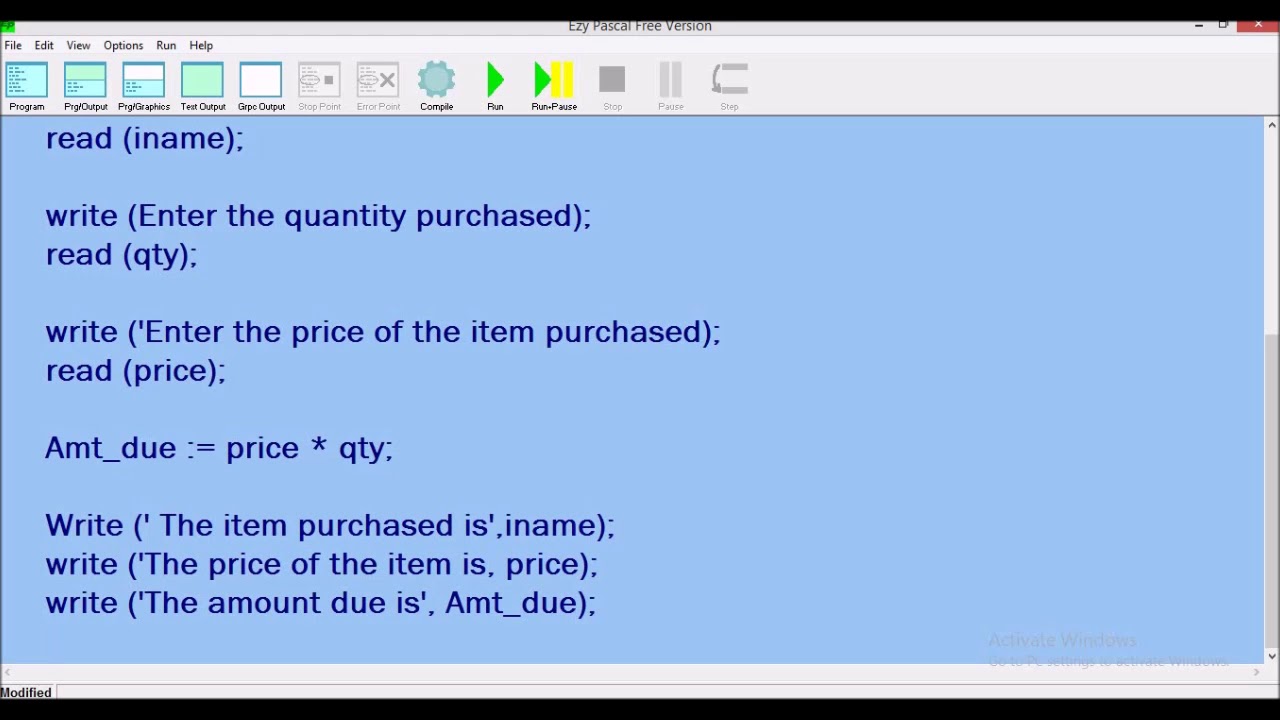 Ezy Pascal Tutorial No  1