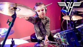 HOT FOR TEACHER (6 year old Drummer) Drum Cover by Avery Drummer Molek
