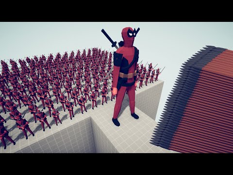 100x DEADPOOL + GIANT vs EVERY GOD | Totally Accurate Battle Simulator TABS
