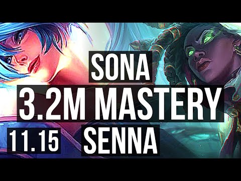 SONA & Miss Fortune vs SENNA & Ezreal (SUPPORT) | 1/1/22, 3.2M mastery | KR Diamond | v11.15