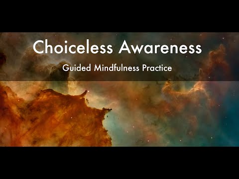 Choiceless Awareness Meditation - 12 minutes
