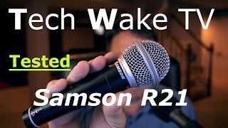 Video thumbnail for Samson R21 Budget Podcast Dynamic Microphone by TechWake TV