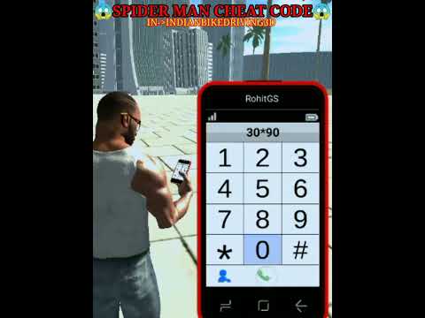 INDIAN BIKE DRIVING 3D SPIDER MAN CHEAT CODE #shorts