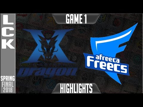 KZ vs AFS Highlights Game 1 | LCK Playoffs GRAND FINAL 2018 King-Zone DragonX vs Afreeca Freecs G1