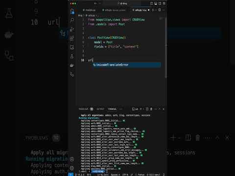Django Blog in 60 Seconds thumbnail