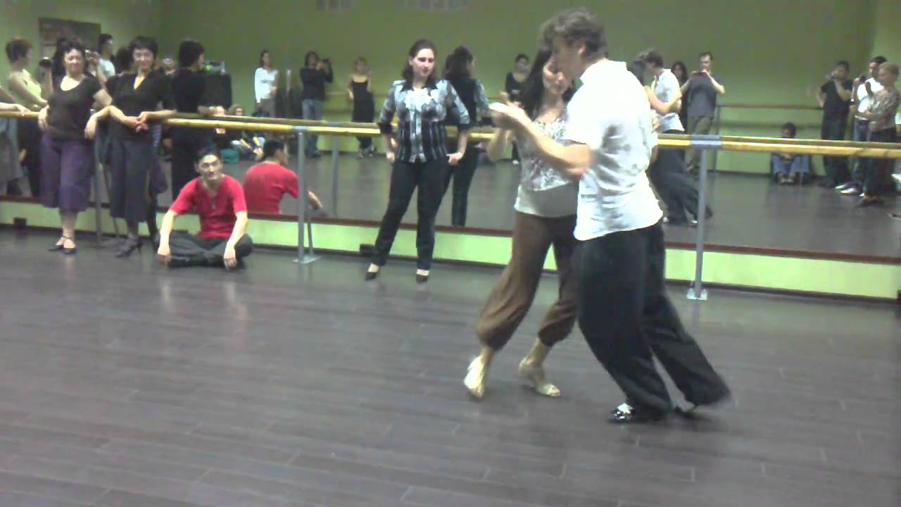 Sebastian Posadas y Eugenia Eberhardt. Classes 2. White Tango Festival in Moscow 2010.