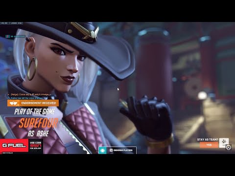 POTG! SUREFOUR INSANE NANO ASHE GAMEPLAY OVERWATCH 2 SEASON 1