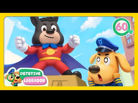 Dobie Super-Homem 🦸‍♂️ Historinha Engraçada do Detetive Labrador 🔍 1 Hora 🎬 Compilação