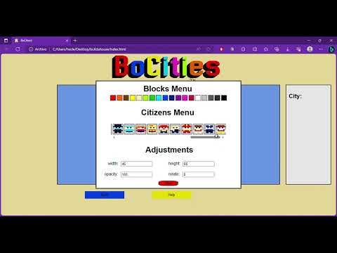 Bocities! New Version 0.4 coming out soon