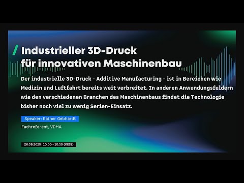 EMO Innovation Stage | VDMA Gebhardt (EN)