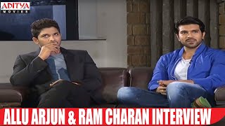 Allu Arjun and Ram Charan Interview  Yevadu Movie