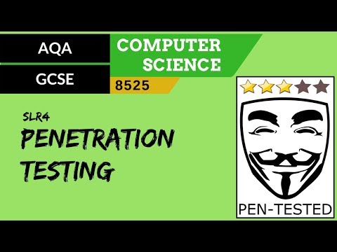 21. AQA GCSE (8525) SLR4 - 3.6 Penetration testing