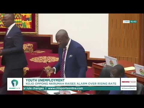 Kojo Oppong Nkrumah Raises Alarm Over Rising Youth Unemployment in Ghana