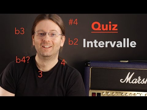 Quiz Musiktheorie: Die Intervalle I (zu Theorie Level 1.0)