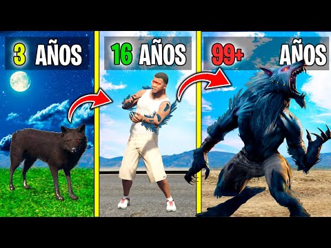 SOBREVIVÍ 99 AÑOS como un HOMBRE LOBO en GTA 5