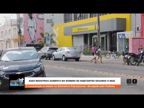 Assú tem 59 mil 278 moradores segundo o IBGE