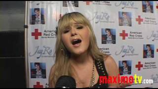 ASHLEE KEATING Interview at Benefit For Haiti Event January 29, 2010